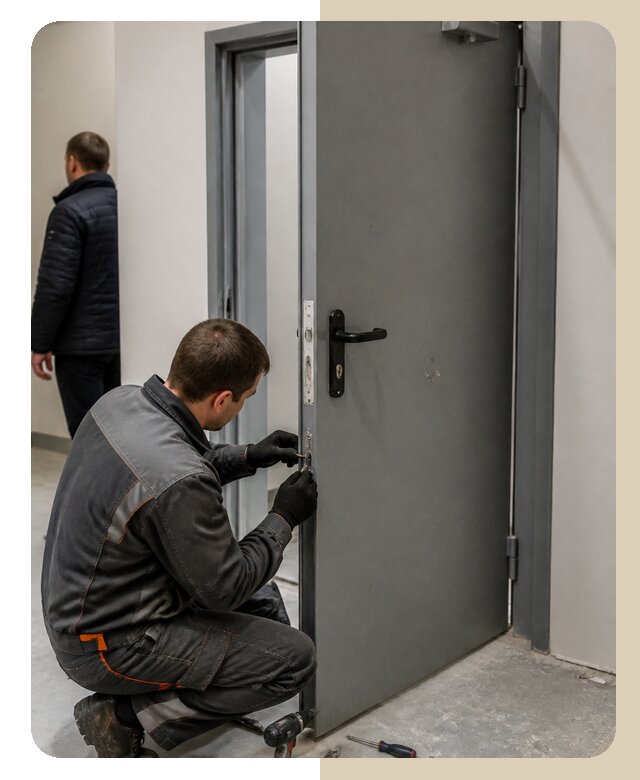 Ремонт противопожарной двери в Котельниках по цене 6902 р. | ДвериЛегко-Ктн